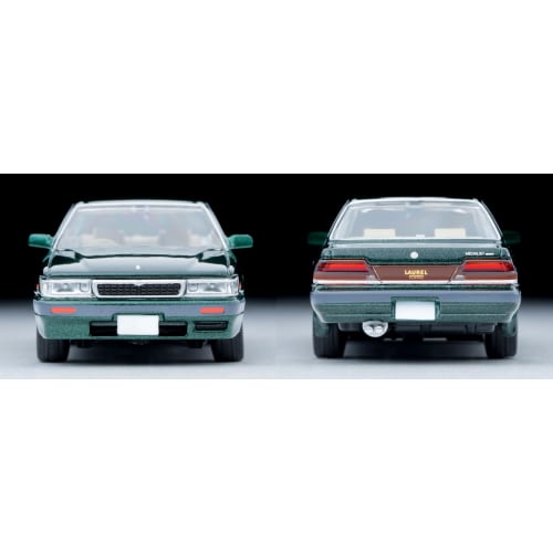 TOMYTEC Tomica Limited Vintage Neo LV-N238c Nissan Laurel Twin Cam 24V Medalist Green 1989 Model (Assembled)