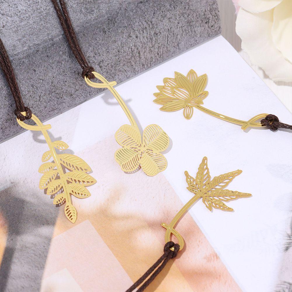 Office Supplies Creative Exquisite Gold-plated Metal Metal Bookmark Hollow