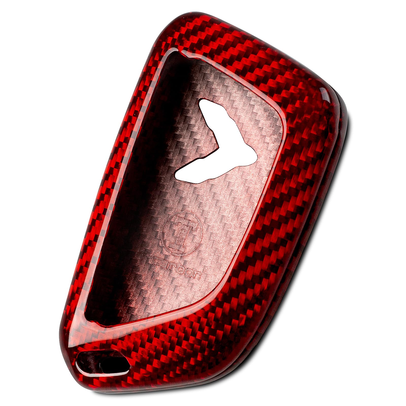 

Corvette C8 Key Real Fiberglass Key Key Fob Suitable for Chevrolet Corvette C8 2020 2021 2022 2023 2024 Luxury Scratch Resistant [T-carbon] Case,