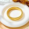 European and American Striped Stainless Steel Bangle: 12/15mm Women's Light Luxury Elastic Bracelet