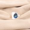 London Blue Topaz Gemstone 925 Solid Silver Jewelry Handmade Ring New Year Gift RR-63-5