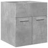 2 Piece Bathroom Furniture Set Concrete Grey Particleboard