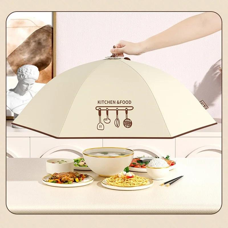 Food Insulation Cover Winter Folding Dustproof Dining-table Food Cover Rice Vegetable Utensil Cover Kitchen Gadgets Accessories