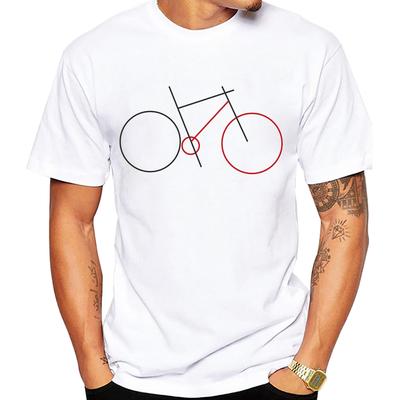 Strange and Simple Bike and Cycle Tshirts Fixed Gear Bicycle Cyclist T-Shirt Unisex Road Bike Cycling Sport White Casual Boy Tees Unisex T-Shirt