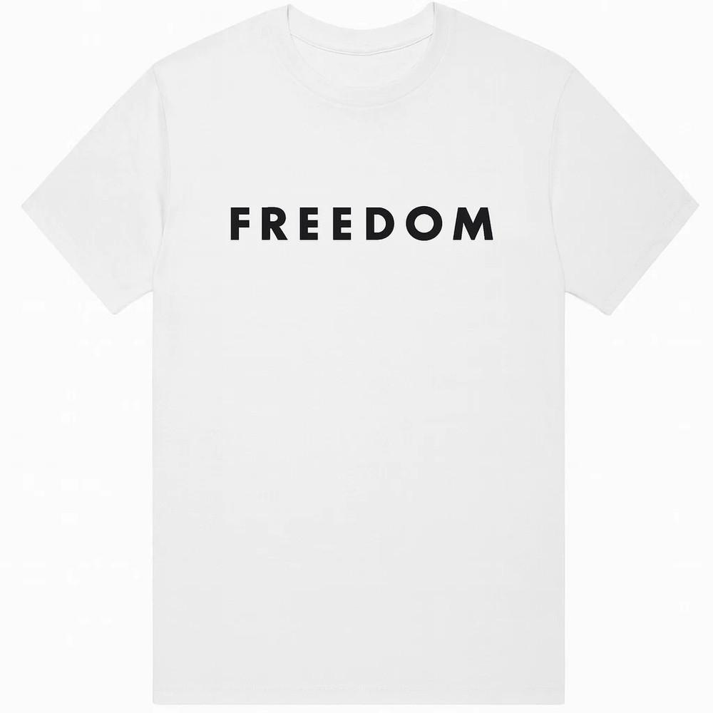 Freedom Charlie Kirk T-Shirt Gildan Heavy Cotton Tee – White, Red, Blac HOT ITEM Unisex T-Shirt M