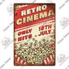 Decor Cinema Vintage Metal Plaque Metal Sign Tin Sign Iron Poster for Movie Theater Club Living Room Home Wall Decor