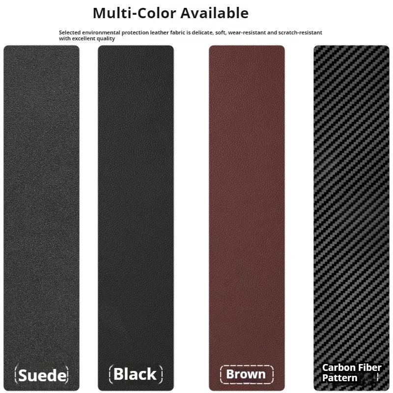 For Xpeng P7 2022 2023 2024 4Pcs Car Door Anti Kick Protection Pad Panel Alcan Tara Suede Auto Doors Anti-Dirty Cover Sticker