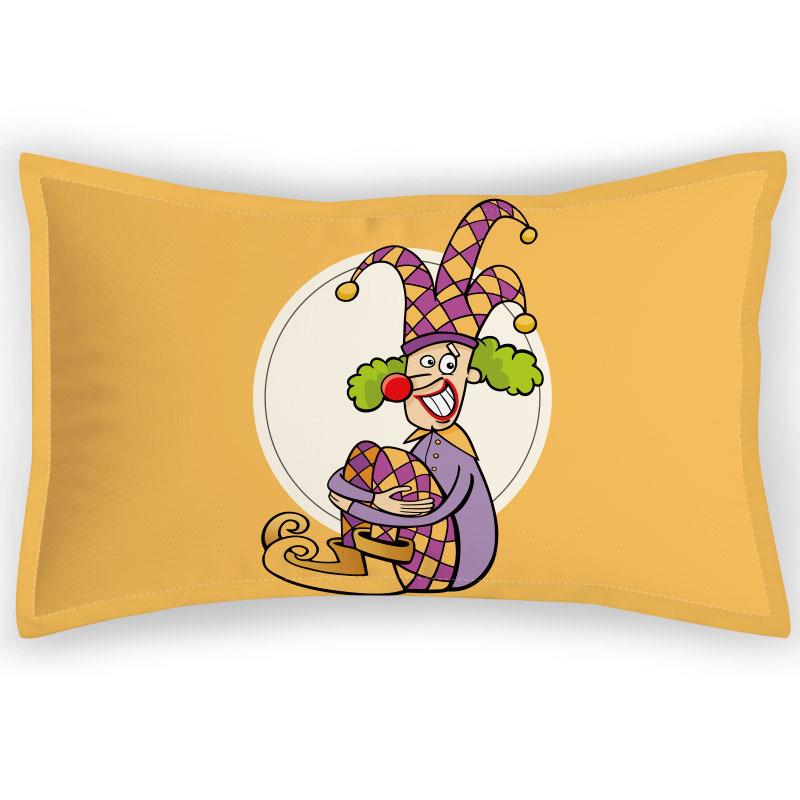 Children's Pillowcase Circus Clown Print Children's Pillowcase Cartoon Animation Soft Skin-friendly Pillowcase