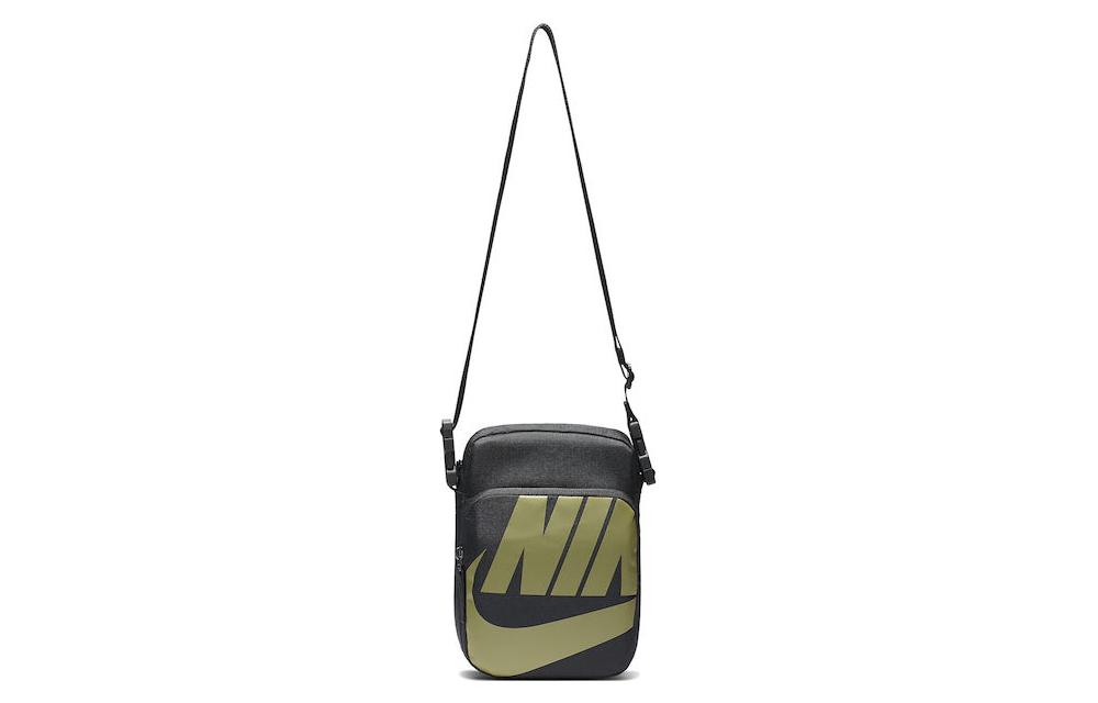 Nike Heritage Polyester Shoulder Bag, Crossbody Bag Small Unisex Green BA6344-070