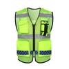 Breathable Reflective Multi-Pocket Mesh Vest for Construction and Roadside Assistance