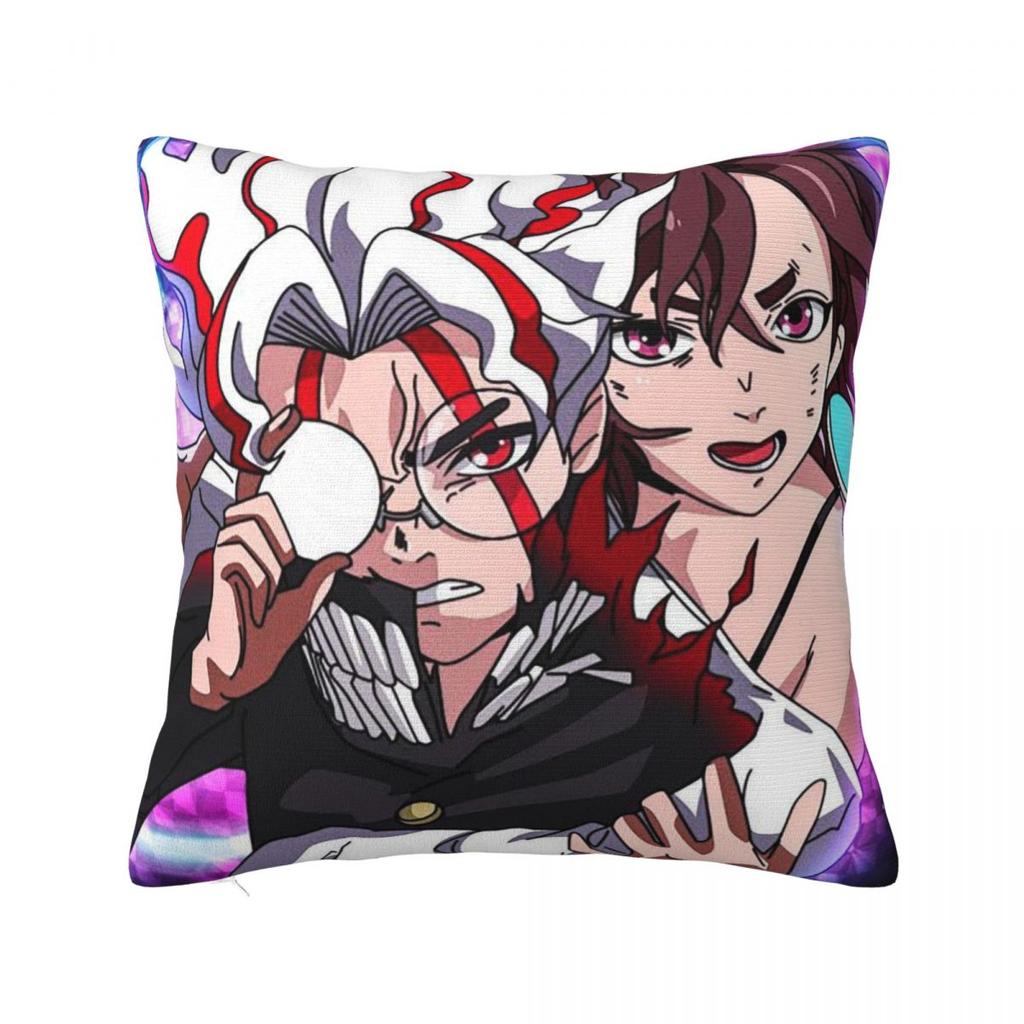 Anime Dandadans Square Pillowcase Cushion Cover Pillow Case Throw Pillow Cover for Home Bedroom Car