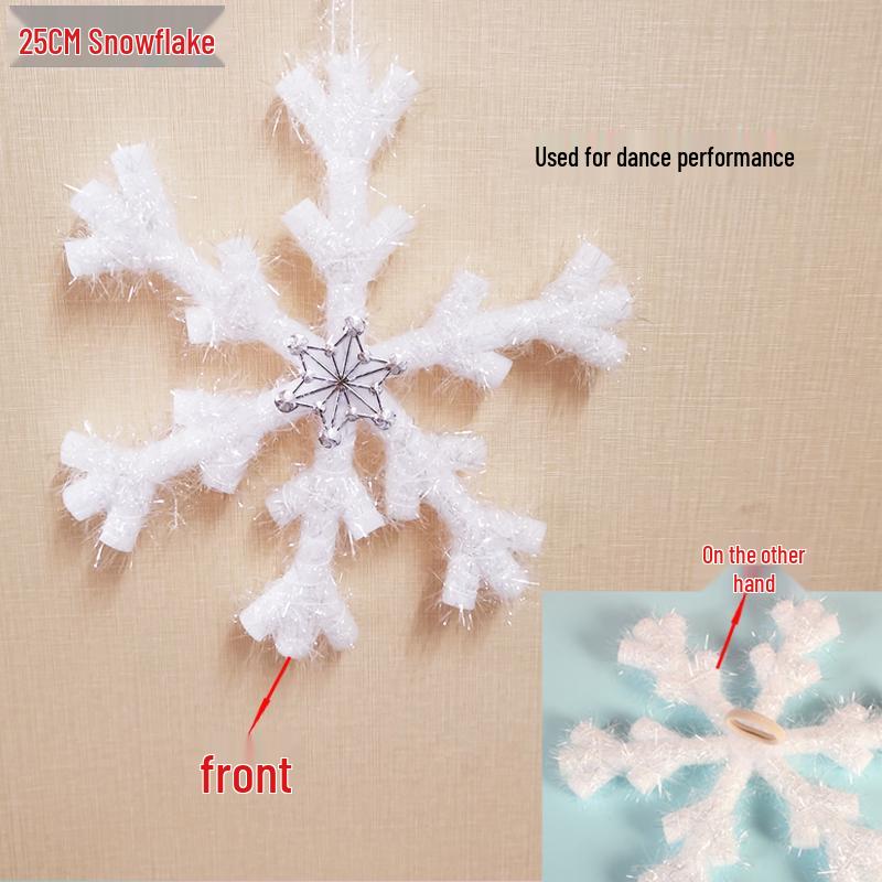 3D Foam Snowflake Dance Props & Christmas Hanging Ornaments
