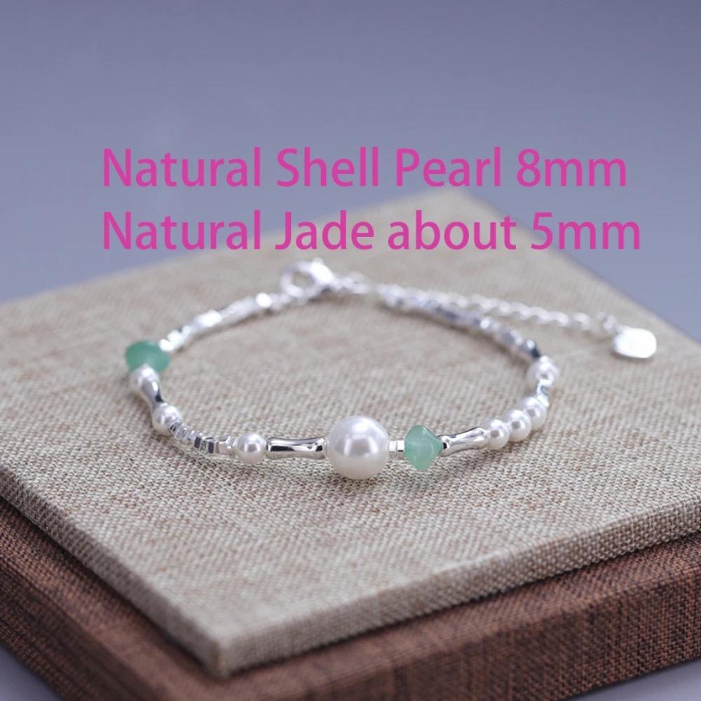 925 Silver Double Love Heart Hollow Beads Bracelet Adjustable Romantic Jewelry for Women Fashion Classic