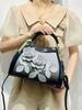 Fashion Embroidery In Mother Big Bag Bright Leather Women'S Bag Atmosphere High-End Messenger Handbag Women