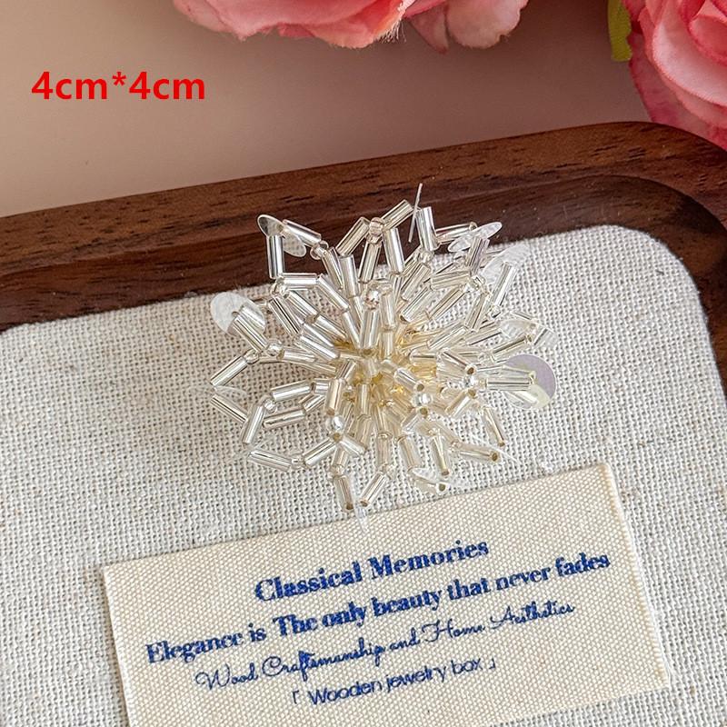 Diy Korean Beaded Flower Shoe Charms Clear Crystal Jelly Shoes Accessories Removable Clips For Sneakers Flats Sweet Decorations