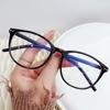 Vision Care Damen-Brille, quadratisch, Unisex, optische Blaulicht-Schutzbrille, Anti-UV-Brille, blaue Strahlen, Myopie-Brille