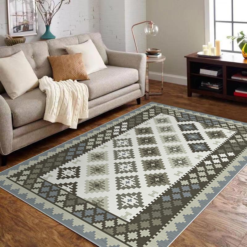 Persian Carpet, Bohemian Ethnic Style, Living Room Fully Carpeted, Office Floor Mat Can Be