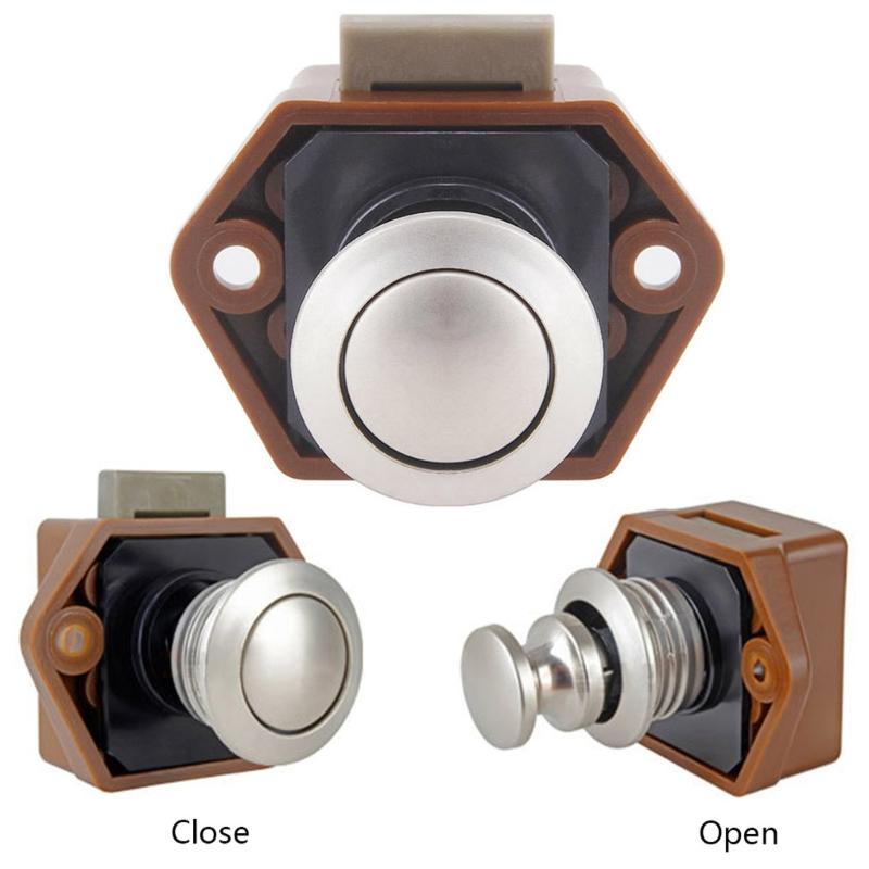 Round Flush Pull Slam for Latch Embedded Pulling Ring Lock for Travel Trailer RV