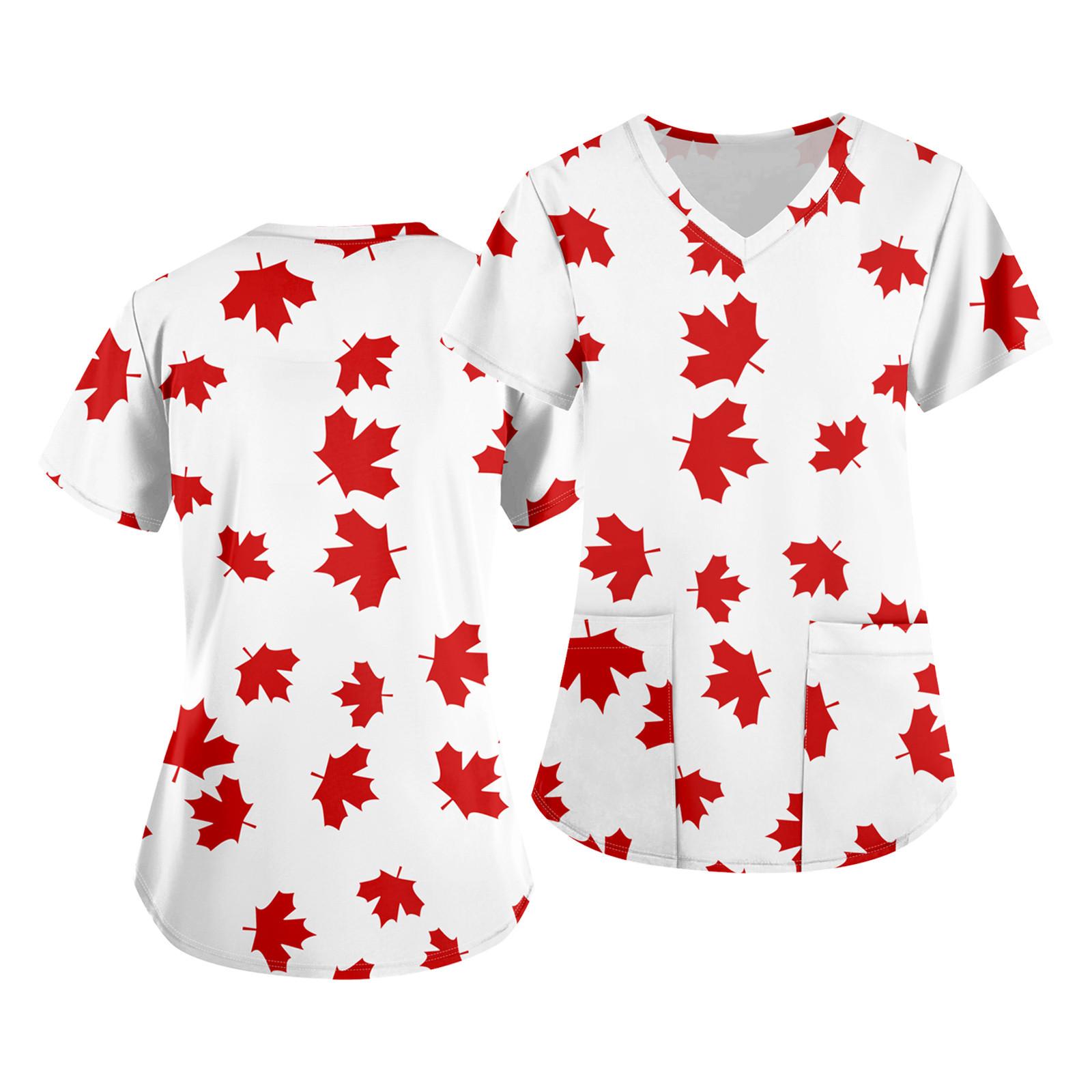 

Женские топы с коротким рукавом и V-образным вырезом, рабочая блузка с карманами XXXXXL белый