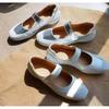 Fashion Ballet Sports Mary Jane Shoes Flat Women's Shoes Super Soft Platform Velcro Niche Casual Shoes