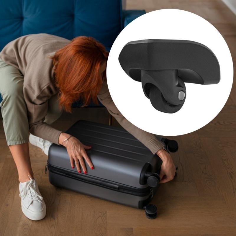 4Pcs Universal Suitcase Wheel Replacement Suitcase Wheel for Practical Durability and Smooth Maneuverability