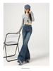 American Style Spicy Girl Micro-Flare Jeans for Women - 2026 Spring/Autumn Slimming Thickened Pants