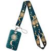 Moon Planet Cell Phone Lanyard: ID, Campus Meal, and Bus Card Holder