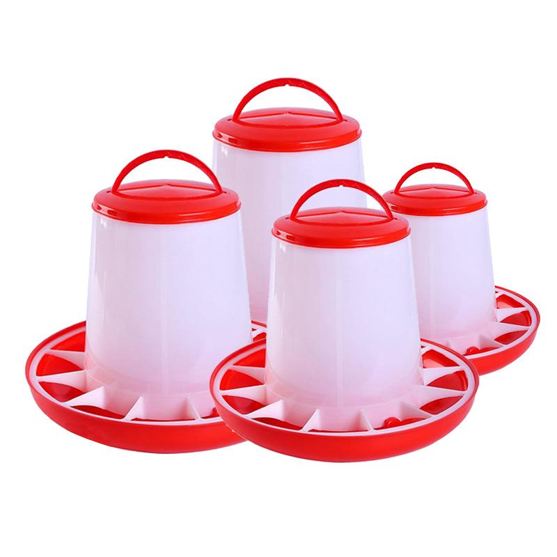 1/4/6/8/10Kg Automatic Chicken Feeder Bucket Rooster Hen Feeding Device, Farm Animal Poultry Quail Pigeon Feeding Supplies 1 Pc