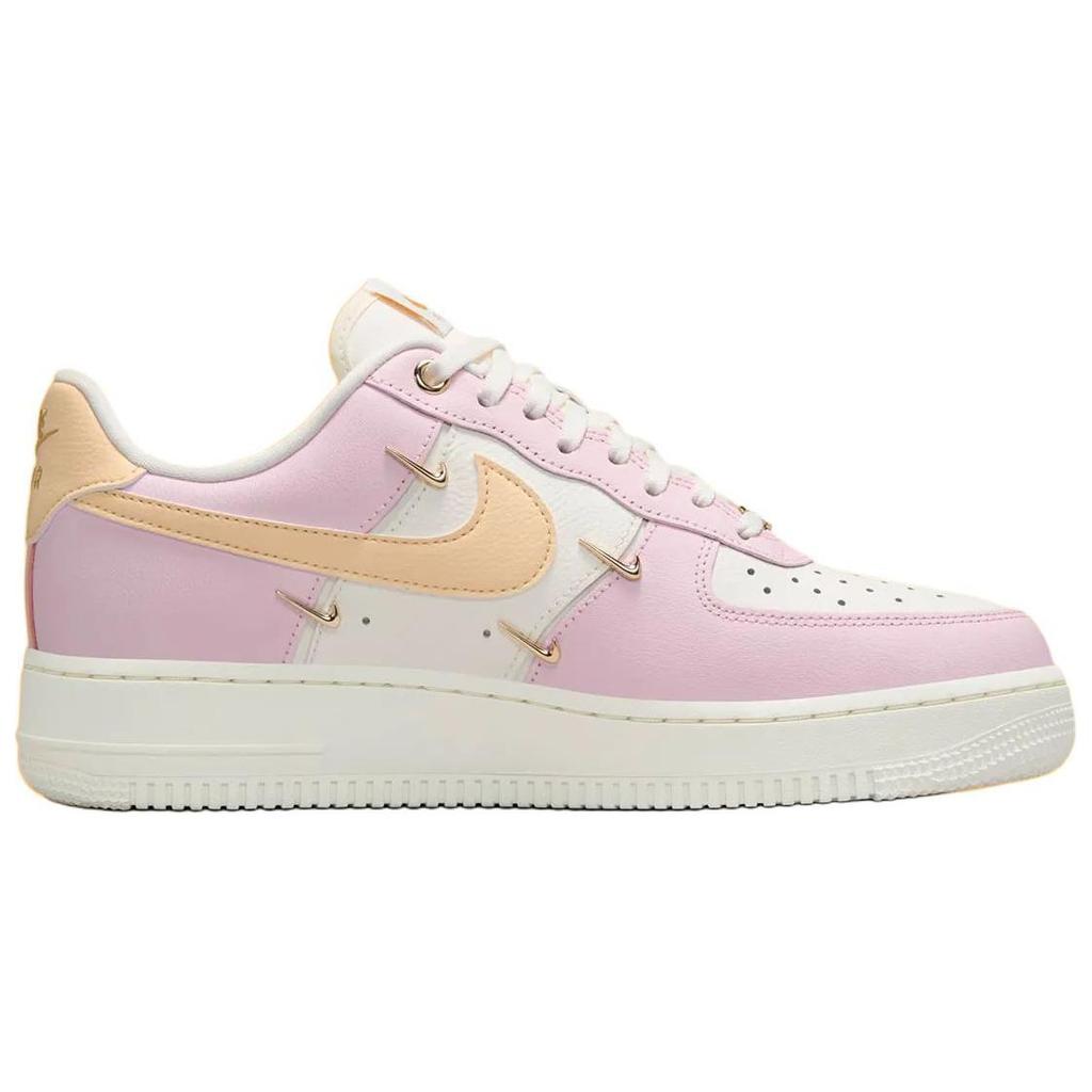 Nike Air Force 1 07 LX Mini Swoosh - Růžová pěna Dámské tenisky Plachetnice Metalická-zlatá Bledě-vanilková IB2574-600