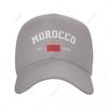 Unisex Baseball Cap Morocco EST Independence Day Wild Sun Shade Peaked Adjustable Outdoor Caps for Unisex Women