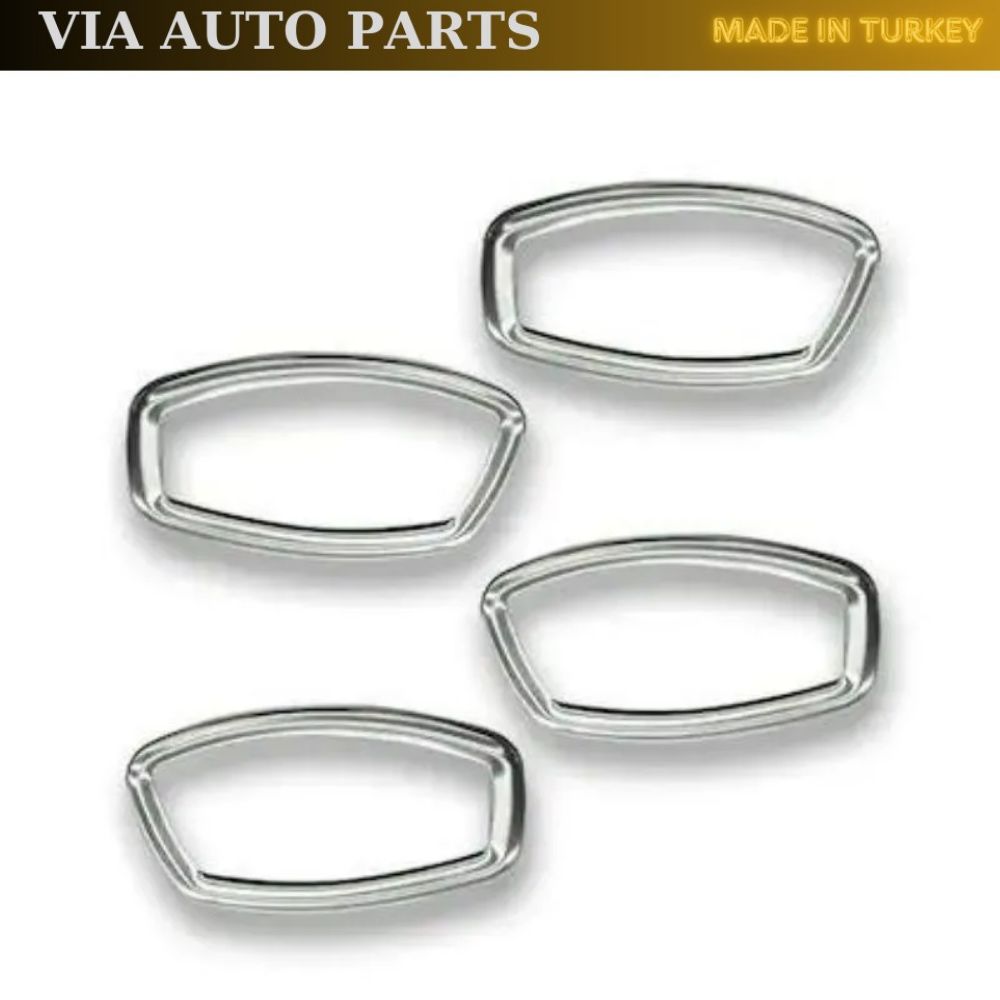 

Chrome Interior Door Handle Set 4 Pieces for Fluence Megane Mk3 Stainless Steel