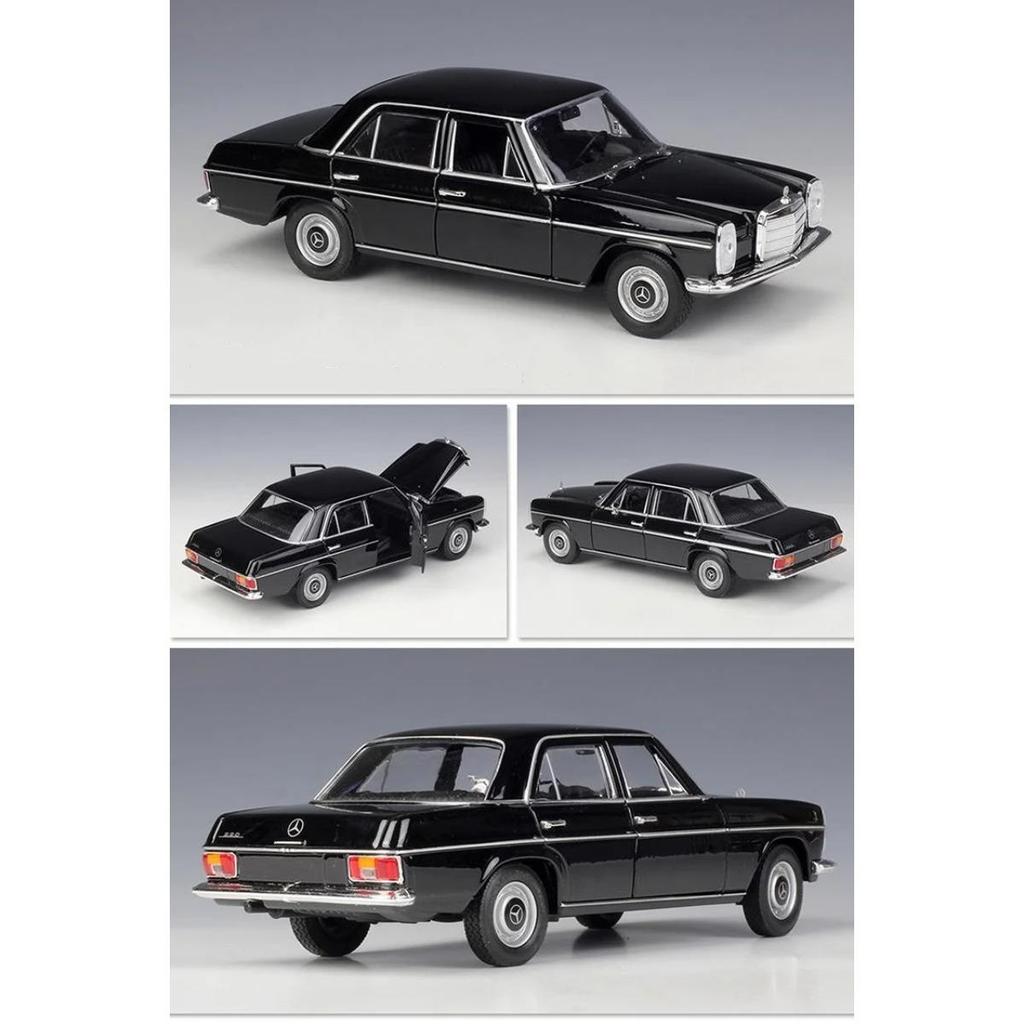 Welly 1/24 Mercedes-Benz 220 Alloy Car Model Diecasts Metal Classic Retro Old Car Model Simulation Collection Childrens Toy Gift