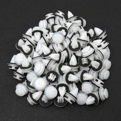 100 Stück/Set 10MM Loch Autotür Stoßfänger Befestigungselement Auto Kunststoff Befestigungselement Schraube Nieten Clips Für Universelles Auto Stoßfänger Kotflügel Zierleisten