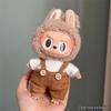 Per 17cm Labubu Doll Clothes Fashion Clothes Felpe con cappuccio Doll Clothes Color Match Felpe con cappuccio Dolls Accessories Cute Decoration Little Cloths