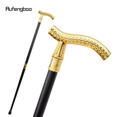 Goldener Blumen-Steinschmätzer-Muster, luxuriöser modischer Gehstock für Party, dekorativer Gehstock, eleganter Crosier-Knopf-Gehstock, 93 cm
