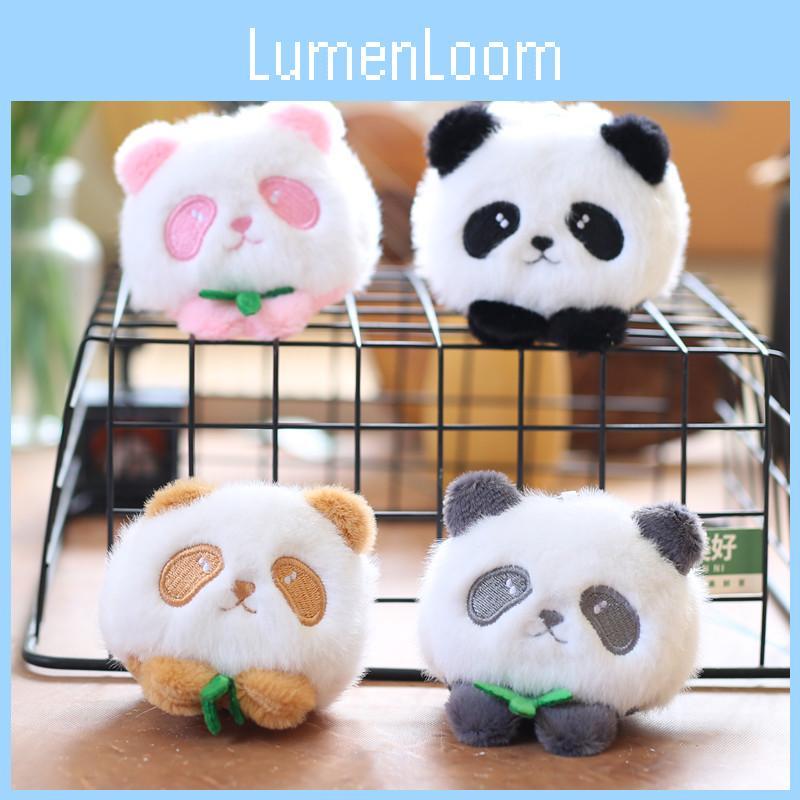 Adorable Plush Panda Keychain Toy Soft Pp Cotton Cute Bear Bag Charm