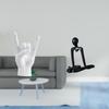 Rock Gesture Thinker Hand Abstract Sculpture Creative Finger Figurine Statue for Apartment Bedroom