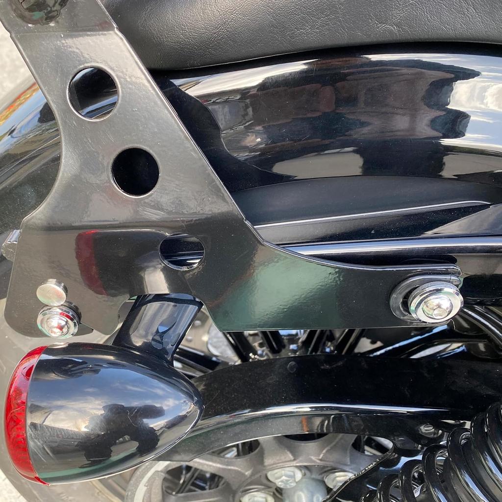 HCmotorku Motorcycle Sissy Bar Backrest Detachable Backrest Docking Hardware Mounting Screws for Harley Sportster