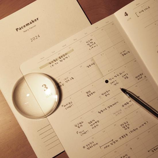 Small Stationery Pacemaker 2024 Annual Planner 5 Types (Choose 1), a Popular Phrase In Korea