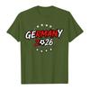 Womens Crew Neck Short Sleeve Pullover T Shirt with Letter Print Germany 2026 Graphic Casual Loose Fit Top for Supporters