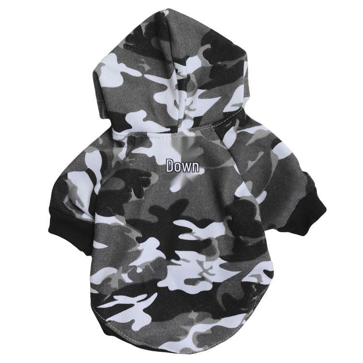 Pet Fleece Snow Camouflage Hoodie for Dogs and Cats - Autumn/Winter Style