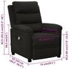 VidaXL Fauteuil de Massage, Siège Inclinable avec Dossier et Repose-pied Réglables, Chaise de Salle de Séjour Salon 342353
