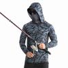 Sneldrogend Ademend Vishemd UPF 50+ UV-Bescherming, Koel Lichtgewicht Zonneshirt voor Mannen & Vrouwen, Zomerse Buitenviskleding _Camouflage Da