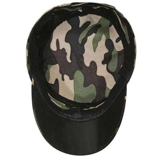 Camouflage Baseball Cap Unisex Lett Anti-UV Solbeskyttelse Bærbar Sommer Flat Hat Utendørs Trening Vandring Sport Cap Voksen Soldat Hat