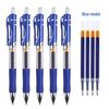 K35 Click-Action Ballpoint Pen - Red/Black/Blue, Bullet Tip, Carbon Fiber, for Office & Students