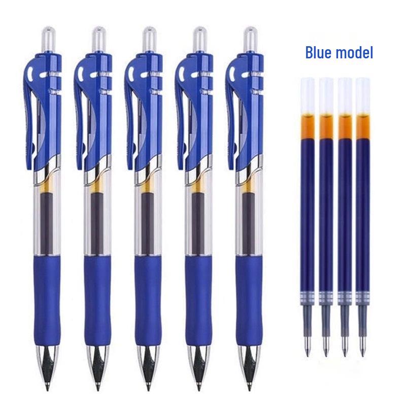 K35 Click-Action Ballpoint Pen - Red/Black/Blue, Bullet Tip, Carbon Fiber, for Office & Students