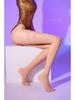 Silky 480-Needle Lace-Top Shiny Stockings - Women's Large, Thin & Sexy High Socks
