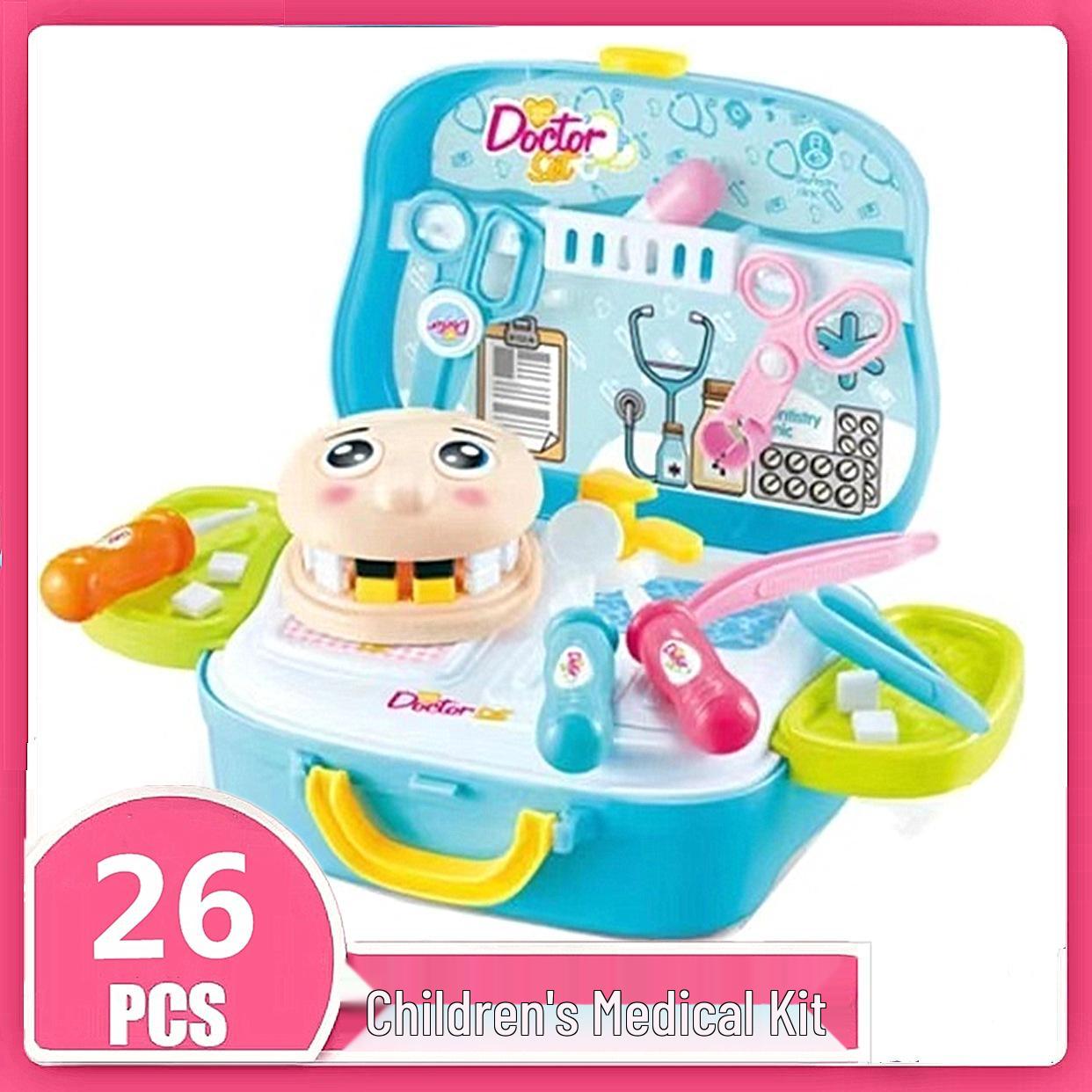 

Детский игровой набор «Доктор»: Набор стоматолога со шприцем и коробкой для лекарств - Идеальный подарок для мальчиков и девочек