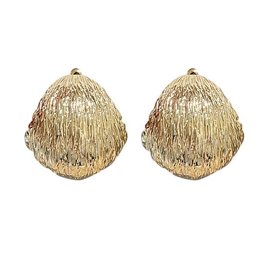1 Pair Chunky Earrings for Women, Gold/Silver Large Statement Earrings, Minimalist Textured Jewelry Gifts