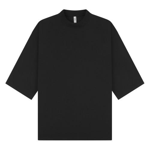 Casual Classics Unisex Adult Combed Ringspun Cotton Extended Neckline Oversized Short-Sleeved T-Shirt